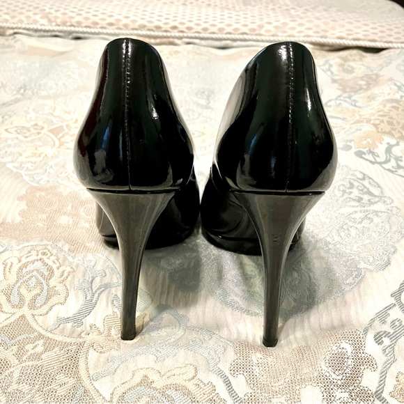 BRIAN ATWOOD Platform Heels BLACK Patent Leather - Sz 9 (EU 40) Very nice! - Picture 4 of 9